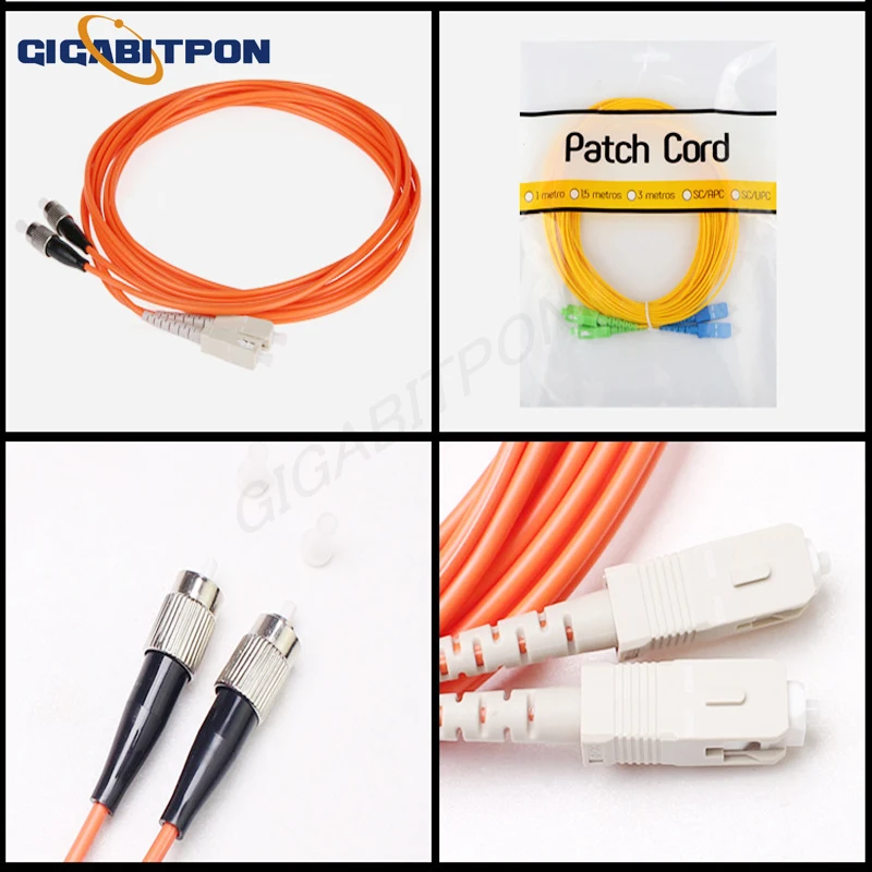 10pcs/pack jumper FC/UPC-SC/UPC MM DX 3.0mm G652D fiber optic jumper jumper multi-mode fiber optic jumper, free shipping