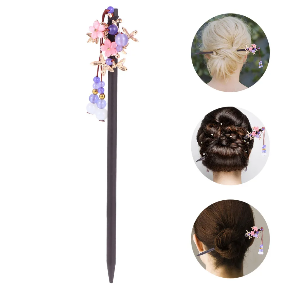 

1pc Wooden Antiquities Hairpin Hair Stick Headdress Hair Accessory Hair Pin