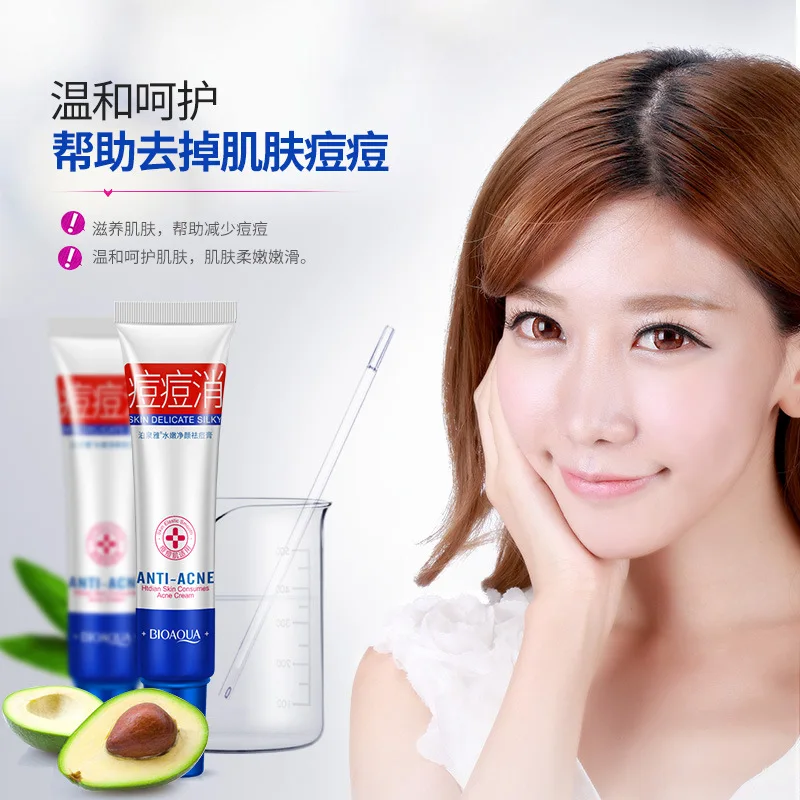 

BIOAQUA Brand Acne Treatment Cream Vegetables Essence Face Skin Care Anti-acne Pimple Spot Removal Moisturizer Facial Care 30g
