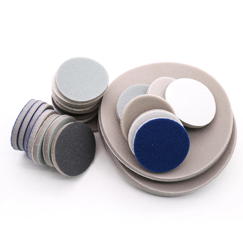 

1-3" Hook Loop Sponge Disc Sandpaper 300-400 500-600 800-1000 1200-1500 1800-2000 3000 Grit Wet And Dry Sanding Pad Disc
