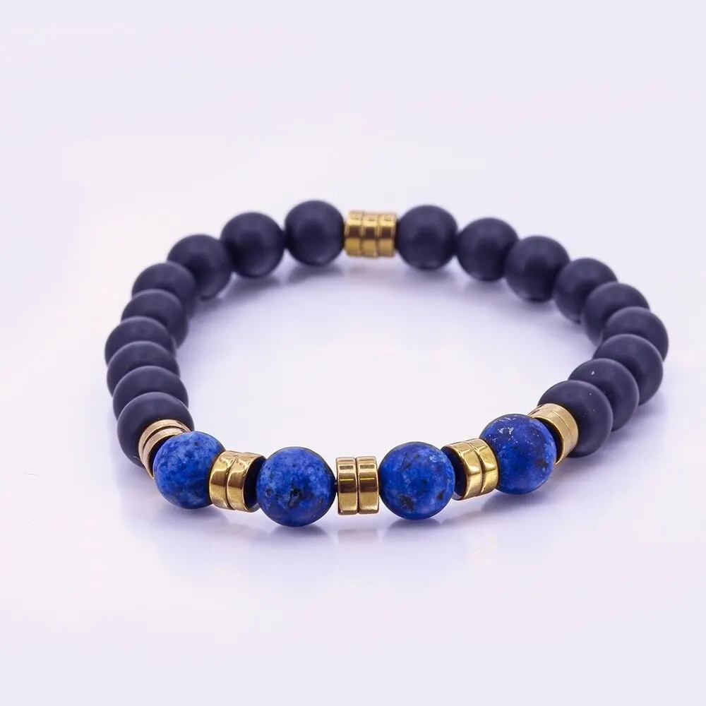 

Fratelli Natural Stone Pulsera Homme Jewelry Beads Bracelets Bracelets High Quality for Women New Fashion Men 'S Elastic Energy
