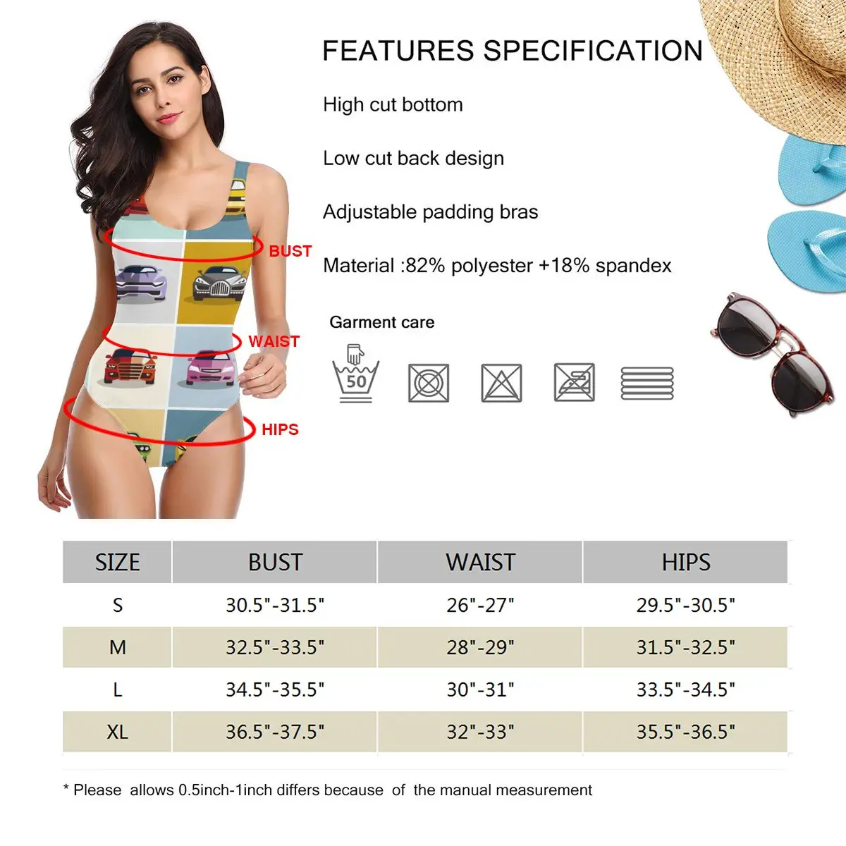 

Women BikiniCartoon Cars Sexy Bandage One Backless Swimsuit Female Swimsuit Bodysuit Beach Wear New Swimsuit Monokini