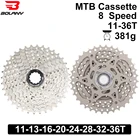 Сверхлегкие звездочки Bolany 8 скоростей 11-36T из стали 8 s, свободное колесо 8 в K7, широкое соотношение, аксессуары для горного велосипеда