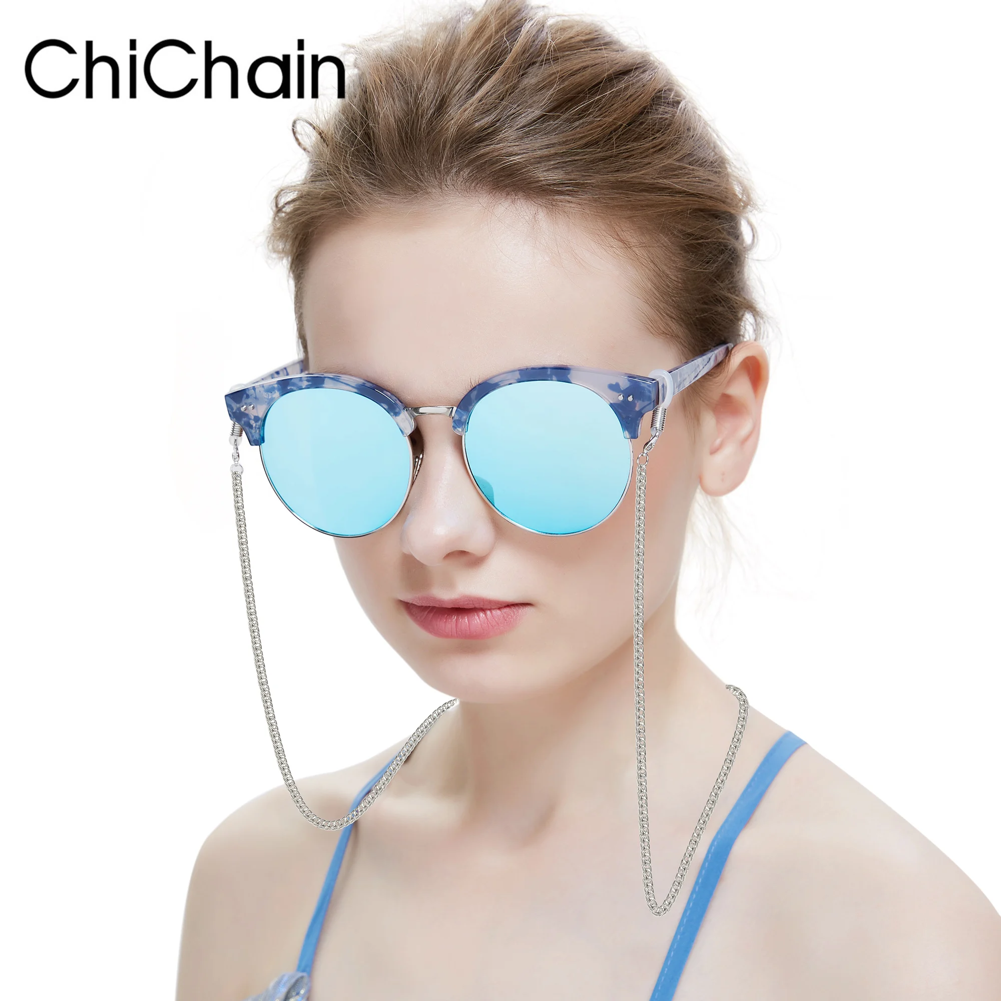 Chichain ручная подвеска на шею солнцезащитные очки многоцелевая цепочка Ожерелье для очков с кристаллами для женщин, держатели цепочки