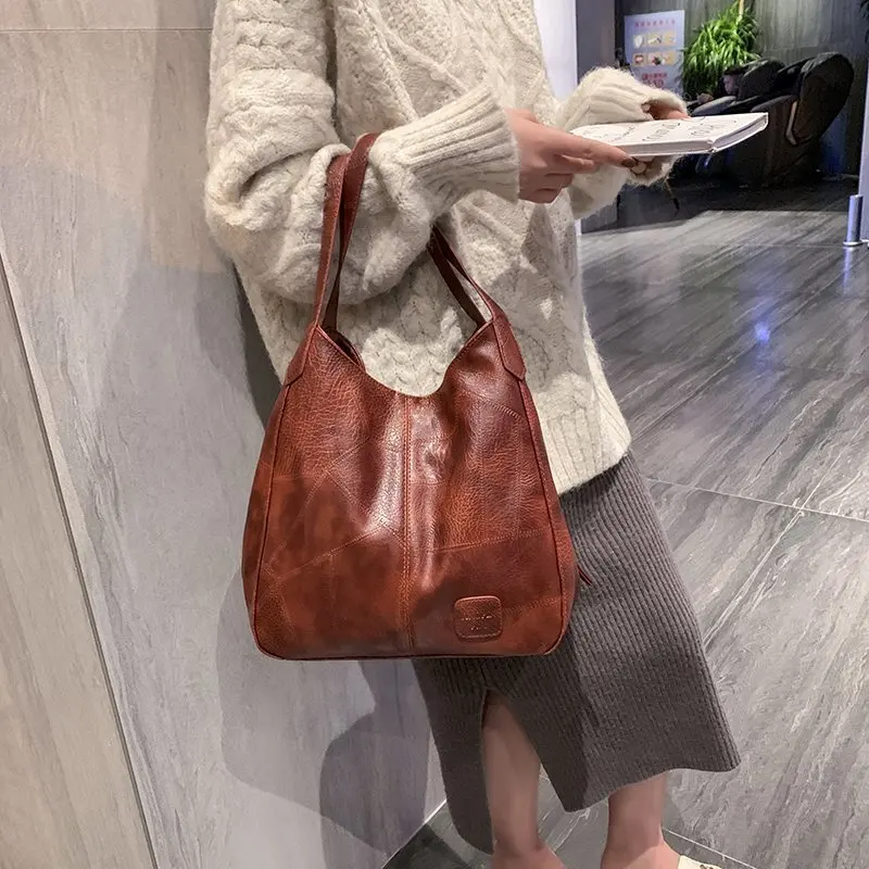 

Women Bag 2021 New Fashion Soft Pu Leather Shoulder Bag Large Capacity Fashion Messenger Bag Women's Handbag
