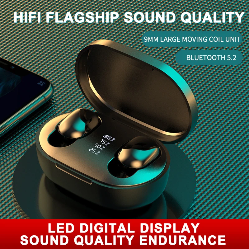 

TWS Bluetooth 5.2 Music Game Dual Mode Earphones Wireless Headphone 9D Stereo Sports Waterproof Earbuds With Microphone Headsets
