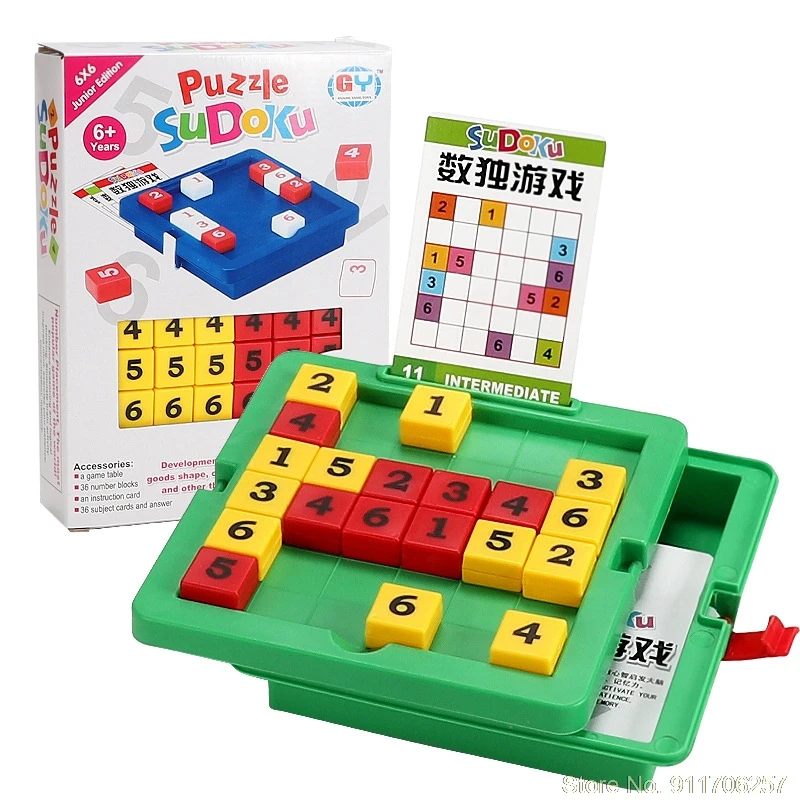 Детские шахматы Монтессори для начальной игры в судоку 9 ячеек настольная игра