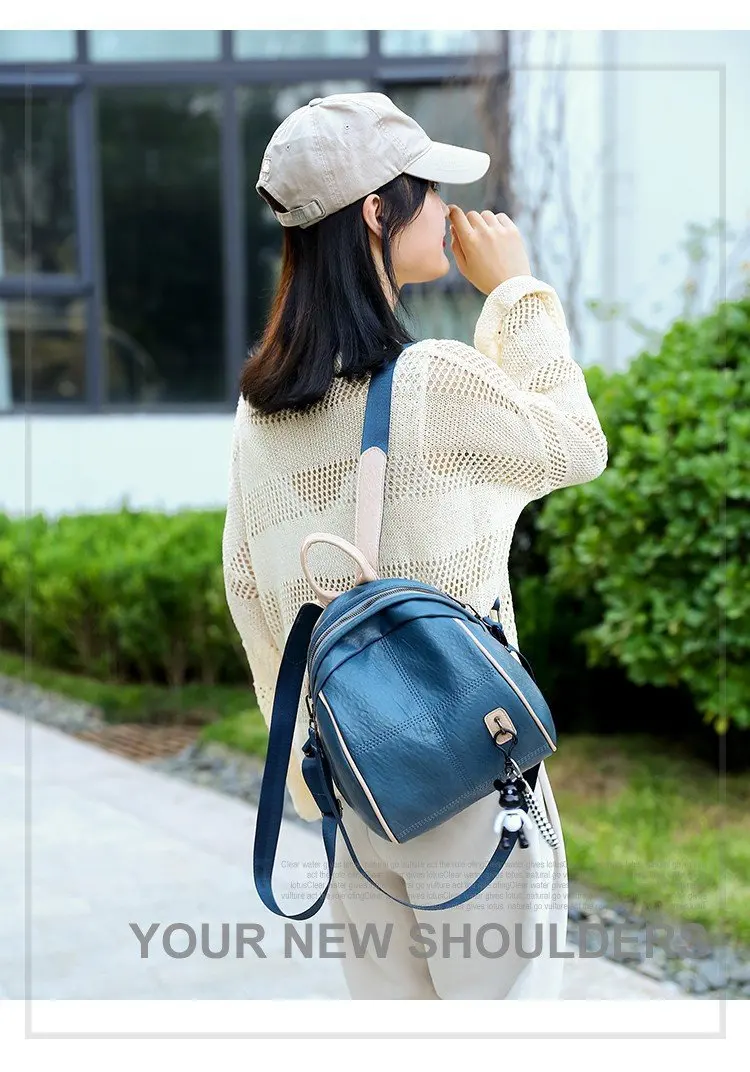 Женский ранец черный Мини Роскошный рюкзак из искусственной кожи Mochila Feminina Большой Вместительный рюкзак для девочек полукруглый спортивный рюкзак для путешествий