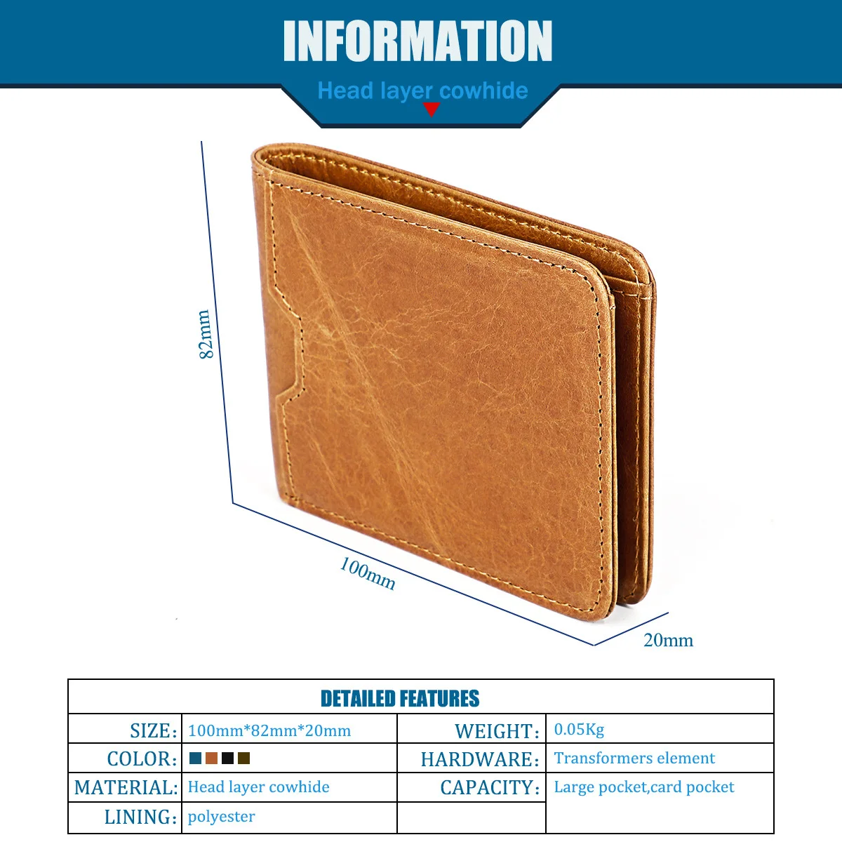 

New Ultra Thin Men's Genuine Leather Wallet Business Credit Card Holder Male Mini Small Wallet RFID Blocking Money Clip