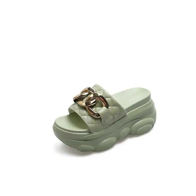 

Ins thick bottomed bear sandals for women