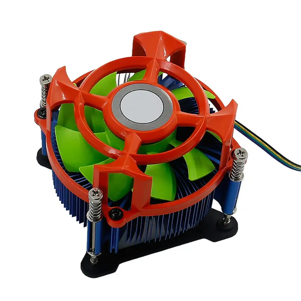 Небольшой вентилятор для охлаждения ЦПУ немой компьютер радиатора Покрытие