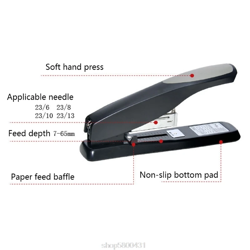 

100 Sheets Heavy Duty Stapler Binding Stapling Machine Labor Saving School Office Supplies N24 20 Dropshipping