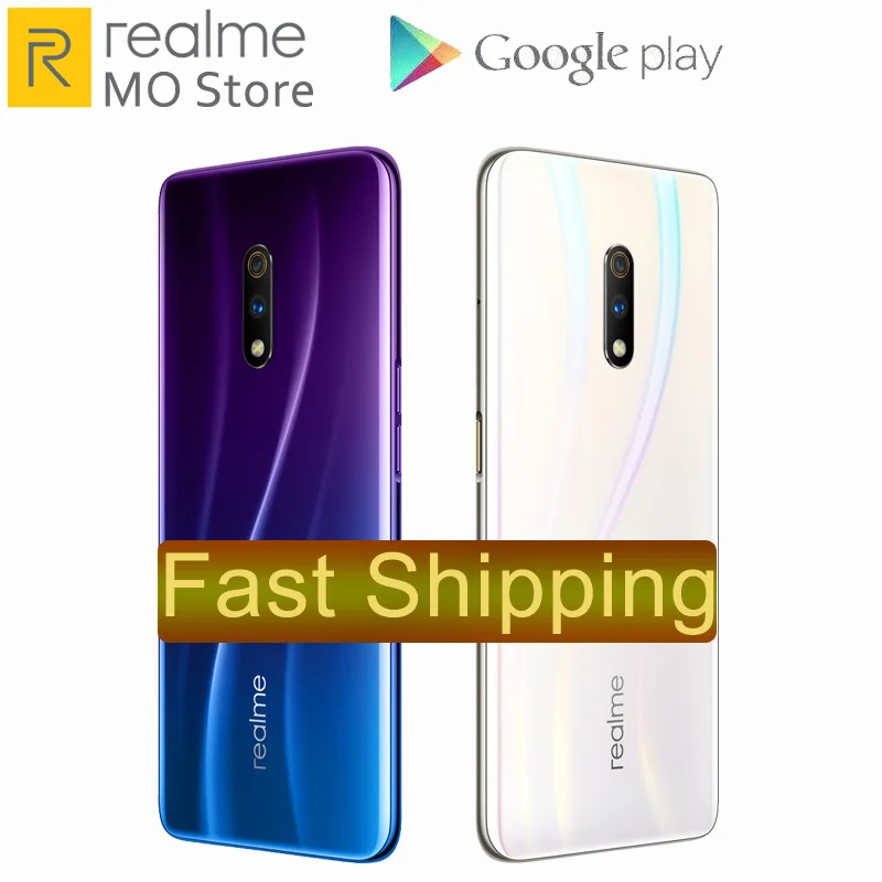 Realme X 8 ГБ 128 Snapdragon 710 AIE Octa Core 6 53 ''экран мобильный телефон 48MP двойная задняя