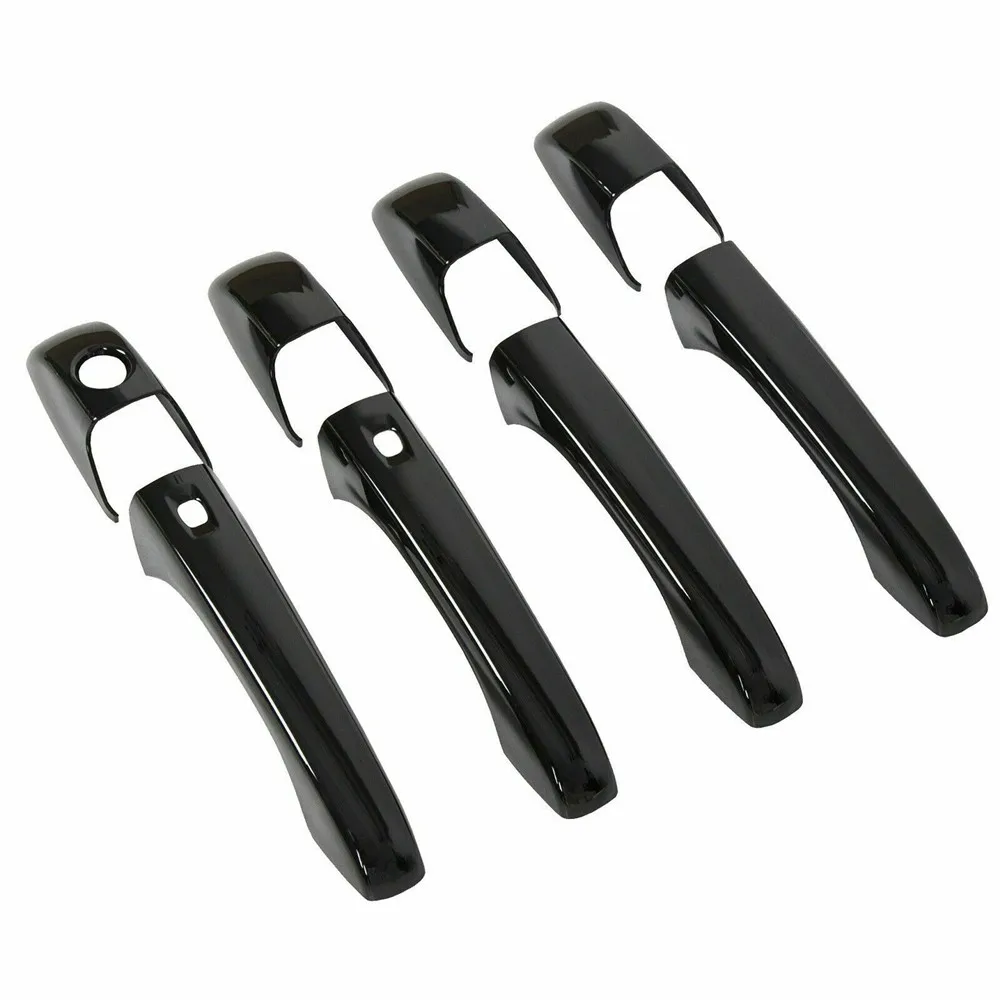 Черные крышки для дверных ручек с умным ключом Jeep Grand Cherokee Durango 2011-2020 - купить по