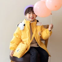 2021 new girls boys down parkas fashion cartoon outerwear kids casual jackets autumn winter warm windproof childrens clothing