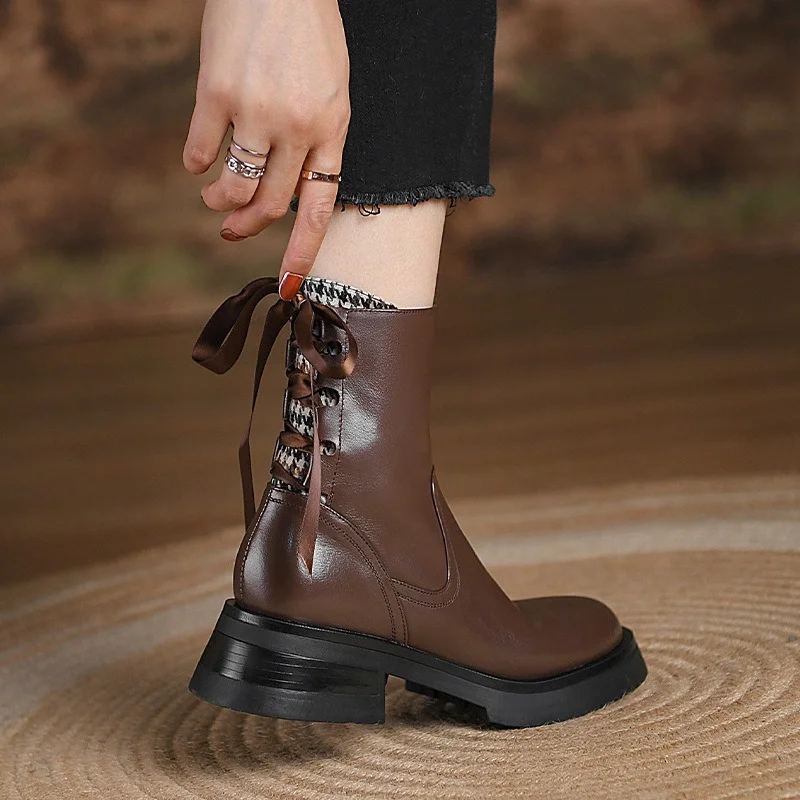 

Новинка 2021, женские ботинки на толстом каблуке, Осень-зима, новые женские полусапожки с круглым носком, короткие тонкие короткие сапоги