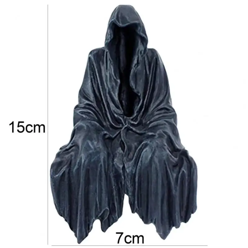 

2021 New Reaping Solace The Creeper Reaper Sitting Statue Resin Black Desktop Ornament Gothic Sculpture Dropshipping