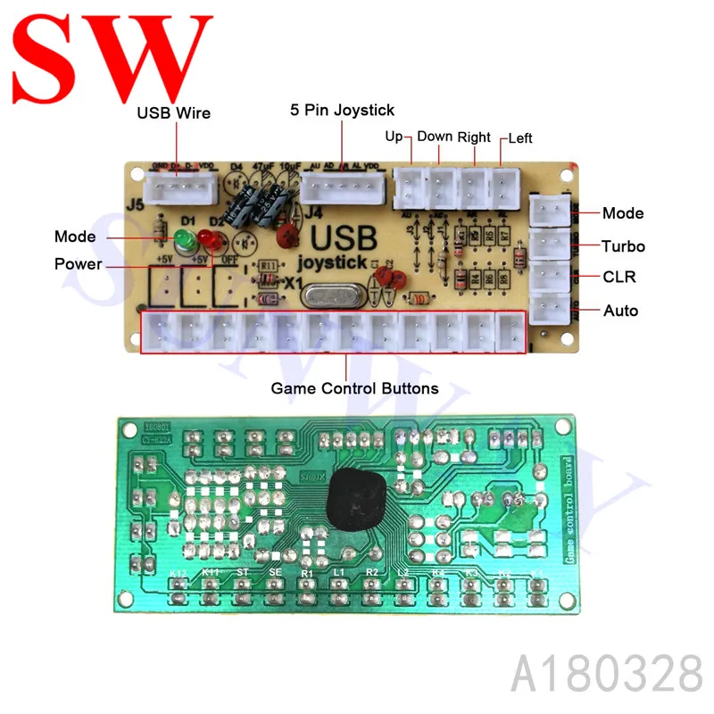 Американский джойстик DIY Kit части нулевой задержки USB аркадный контроллер для подключения к ПК Джойстик в американском стиле Happ кнопки