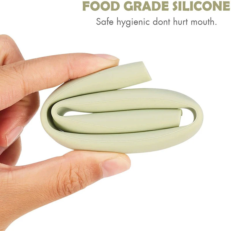 Набор силиконовых соломинок для коктейлей 4 упаковки многоразовые моющиеся