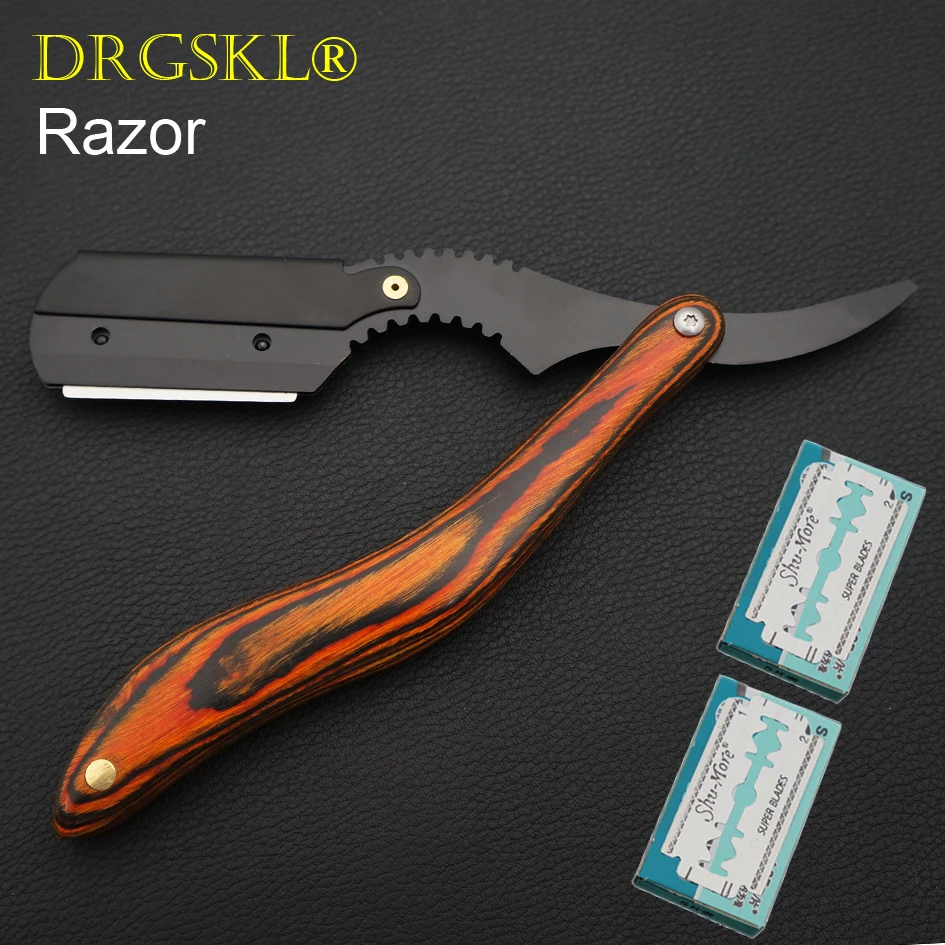 Новая бритва из Букового дерева Мужская со сменными лезвиями профессиональная