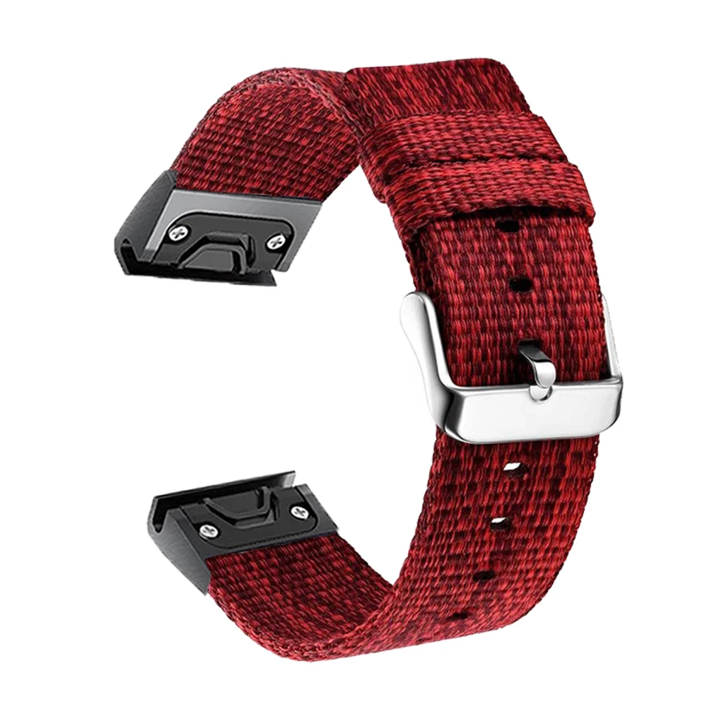 Ремешок нейлоновый для наручных часов Garmin Fenix 7 7X 6X 6 Pro 5X 5 Plus 3HR 935 945 S62 D2 - купить по