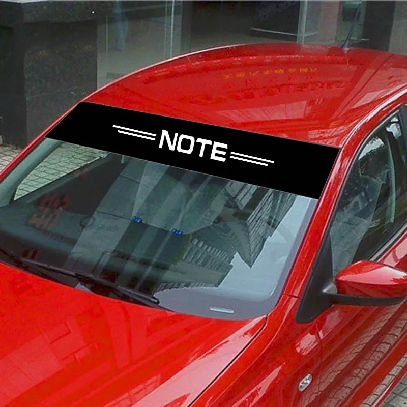 

For Nissan Note Car Front Rear Windshield Prevent Sunlight Reflection Stickers Decoration Decals Styling Parts Accessories