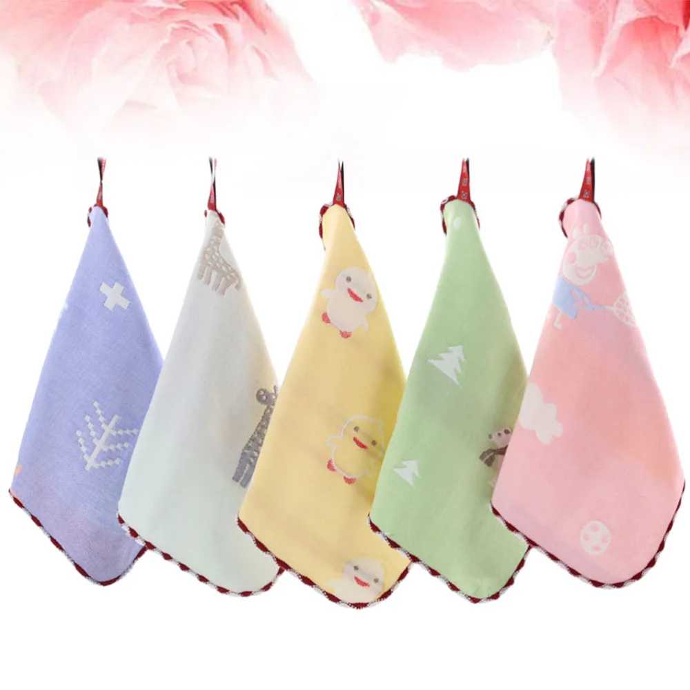 10 шт. 6 слойные квадратные полотенца для кормления Хлопковое полотенце