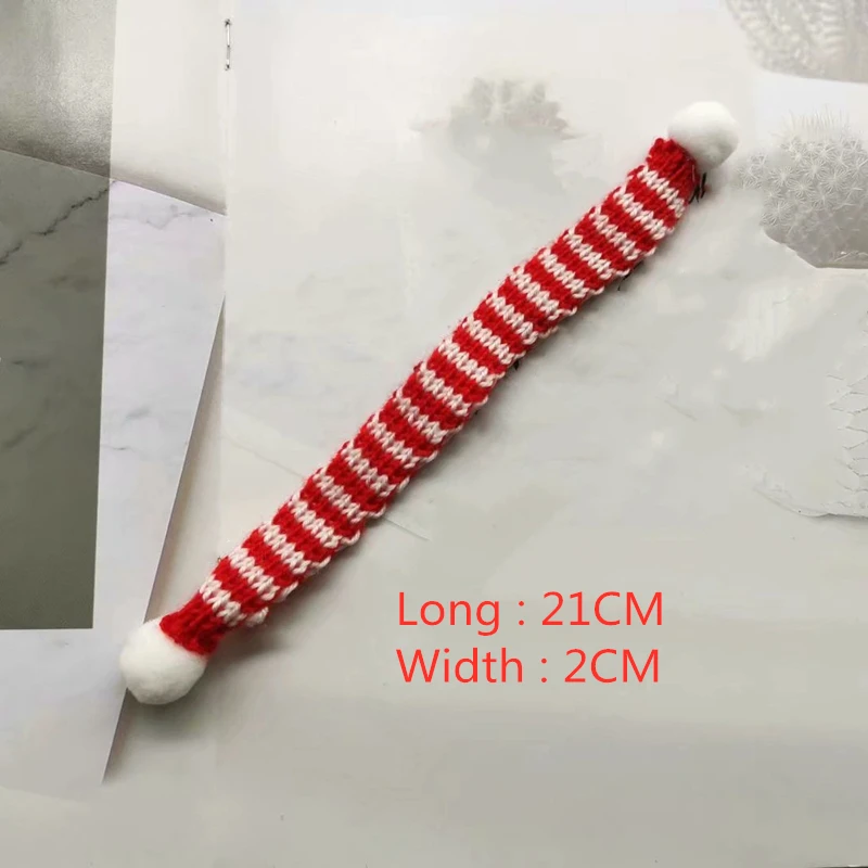 6PC Knitting Scarf Christmas Hat Ornament DIY Handmade Decorative Supplies Home Clothing Sewing Accessories Kid Gift Doll Craft | Дом и сад