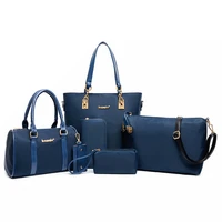 6pcsset women nylon handbags shoulder crossbody bag purse wallet women envelope messenger bags female composite bag fashion