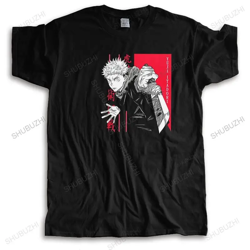 

Classic Jujutsu Kaisen T Shirt Yuji Itadori Tshirt Men Short-Sleeve Otaku Japanese Anime Manga Printed T-shirt Pure Cotton Tee