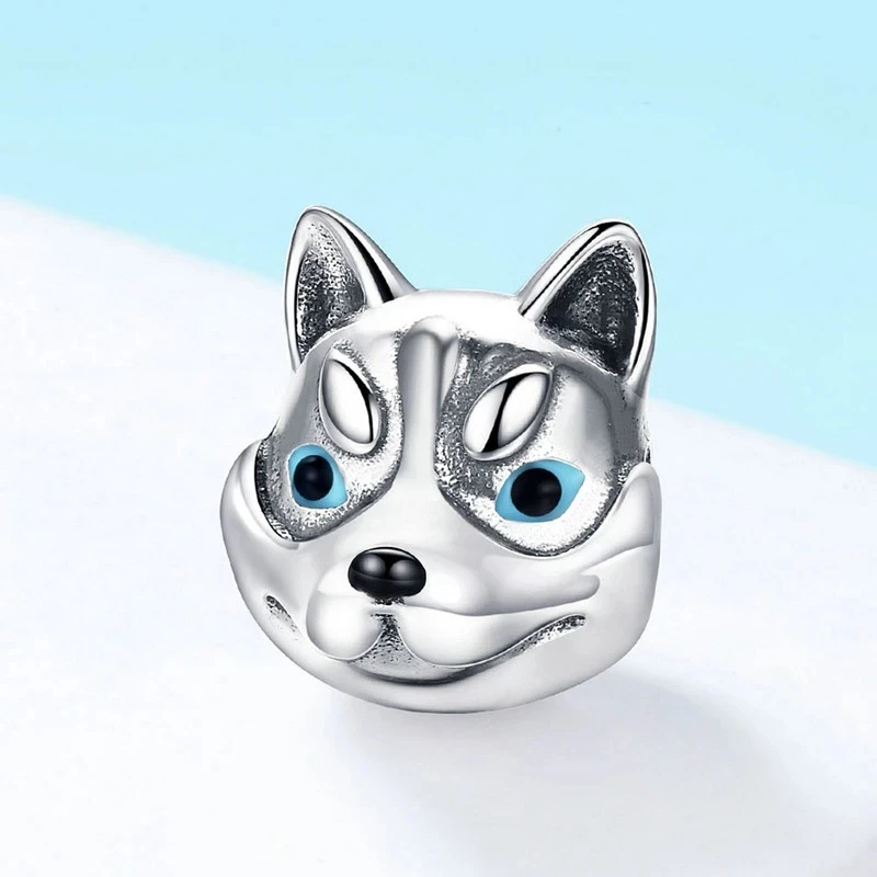 Бусина-Шарм в виде головы собаки 100% дюйма CMC836 | Украшения и аксессуары