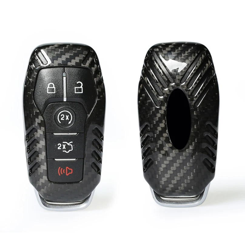 100% углеродное волокно смарт-пульт дистанционного ключа 4 &amp 5 кнопок Fob чехол