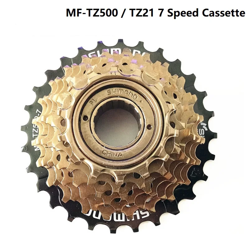 For Shimano Bicycles MF-TZ500 / TZ21 7 Speed Cassette Freewheel 14-28T For MTB Road Cycling Bike Bicycle TZ500 Update From TZ21