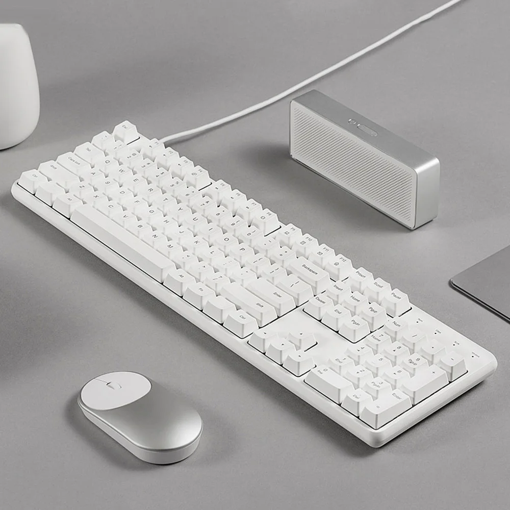 Оригинальный Xiaomi Yuemi MK03C TTC гибридный Вал 104 клавиш механическая клавиатура USB