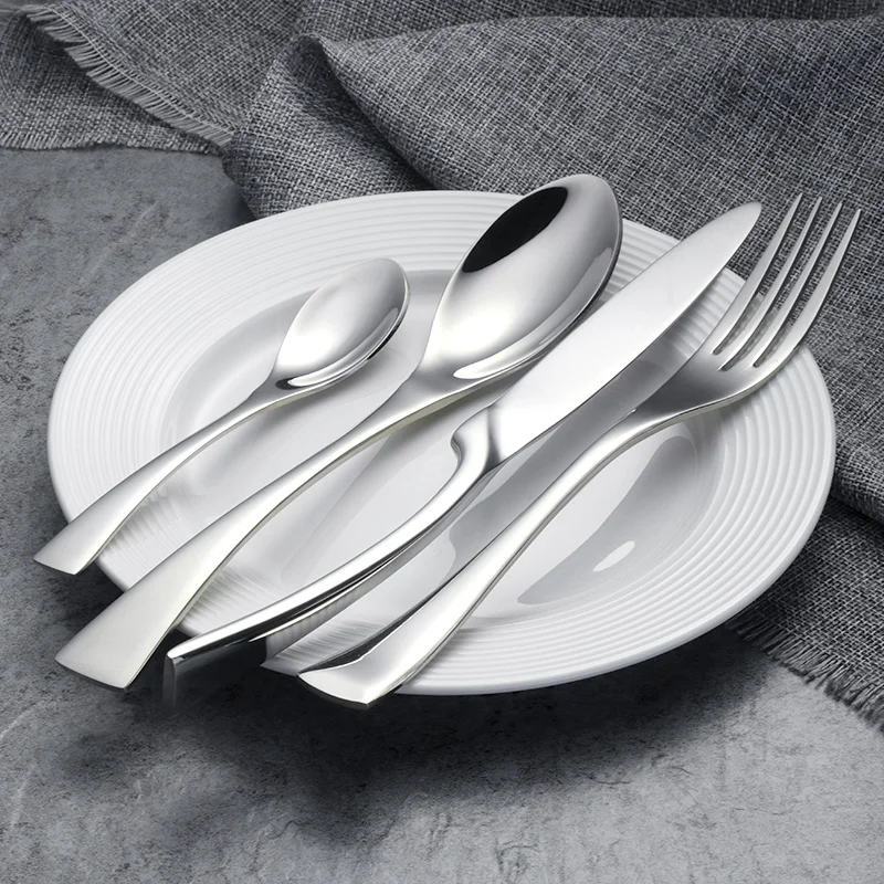 

Red Creativity Fashion Tableware Dinner Sets Dishes Art Design Cutlery Set Royal Kitchen Vajillas Dining Table Decor BK50DC