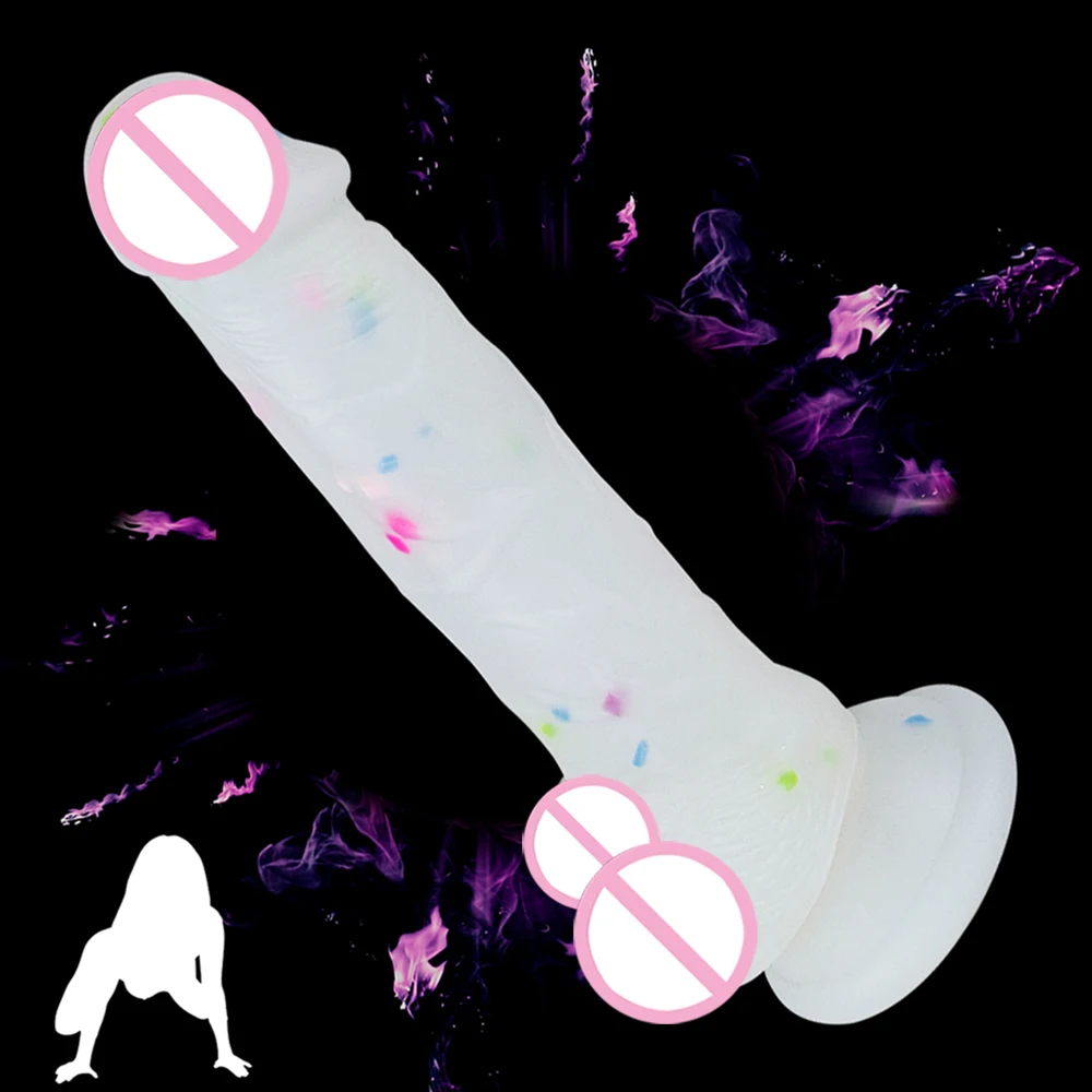 Фаллоимитаторы из жидкого силикона с присоской реалистичный пенис фаллос на