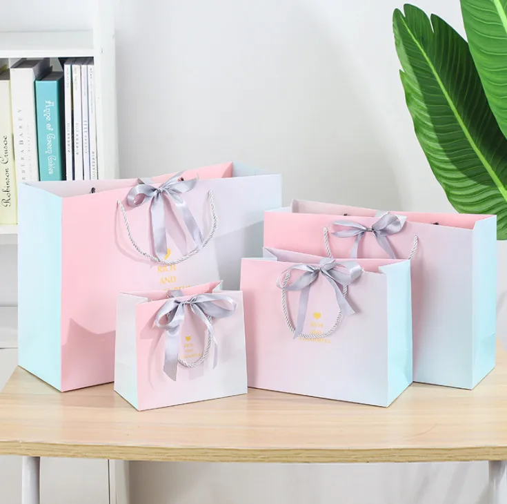 100 шт. постепенная смена высококачественных упаковочных лент подарочные сумки