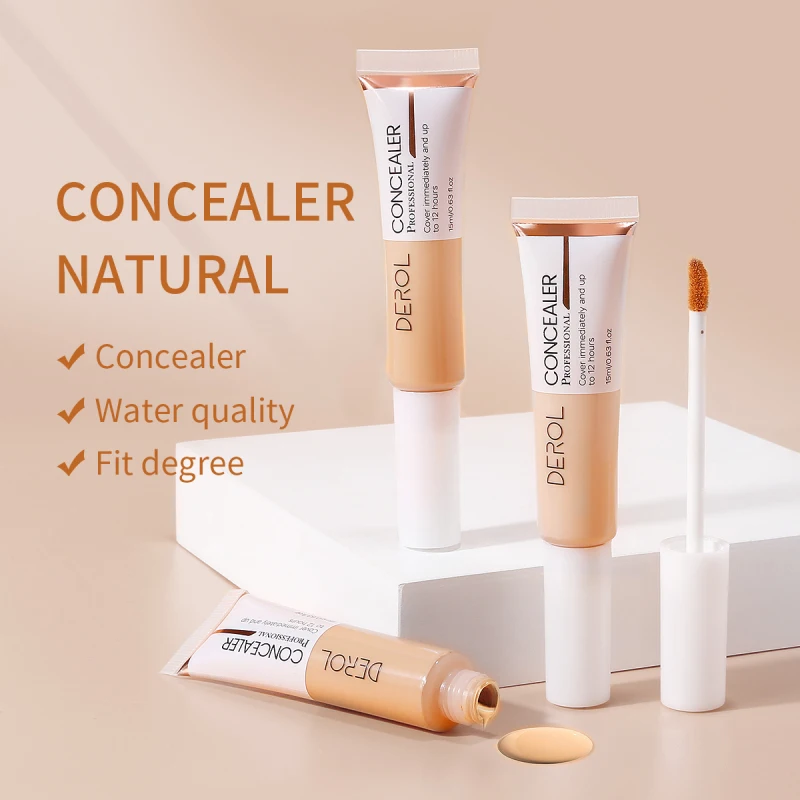 

1PC Concealer To Cover Dark Circles Acne Marks Liquid Foundation Moisturizing Waterproof Long Lasting Brighten Skin Makeup TSLM1