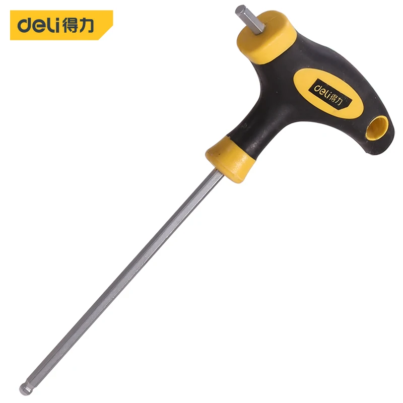 

Deli T-Handle Hex Key Wrench Ball End Allen Hex Key Wrench 1 Pcs Spanner Hand Tool Set 4mm For Auto Bike Motorycle Reapair