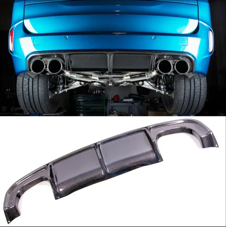 Губа заднего бампера из углеродного волокна автомобильный диффузор подходит для