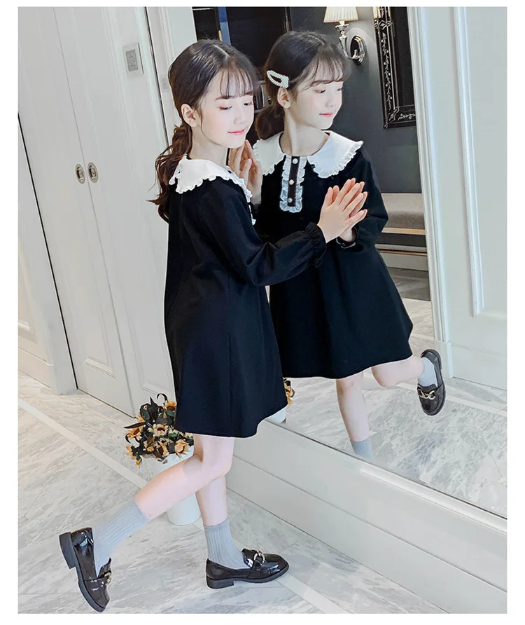 Платье для мальчиков и девочек весенне-осеннее красное океанская кукла платье