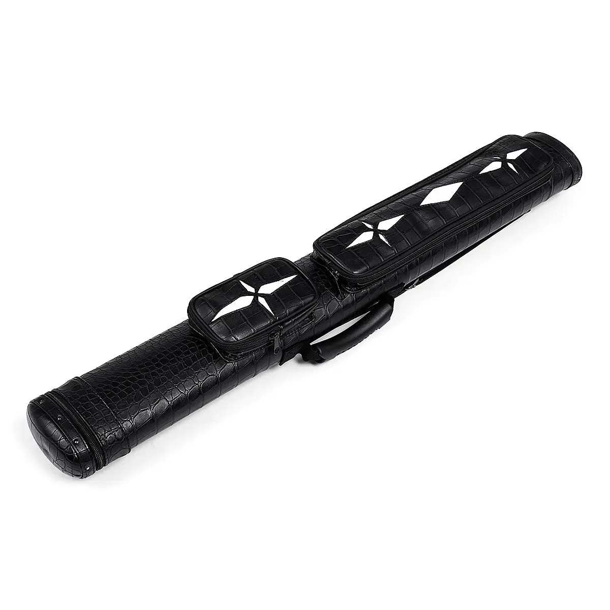 Чехол для бильярдной трубки Черный Твердый чехол переноски бильярдного кия 2x2 1/2