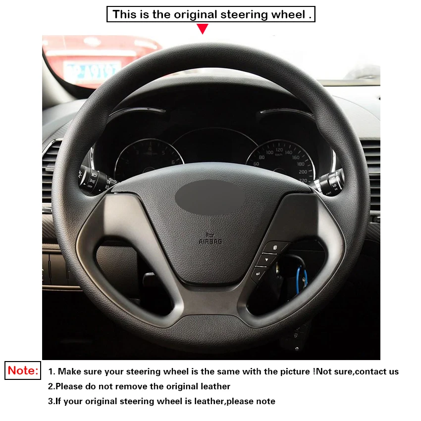 LQTENLEO синий кожаный черный замшевое рулевое колесо Крышка для Kia K3 2012- Ceed Cee 'd Cerato 2012- Forte Koup Forte5 2013