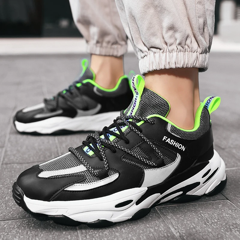 

Casual Shoes Flat ShoesOutdoor Lace-up Low Top Sneakers Breathable Male Shoes Fashion Sneskers