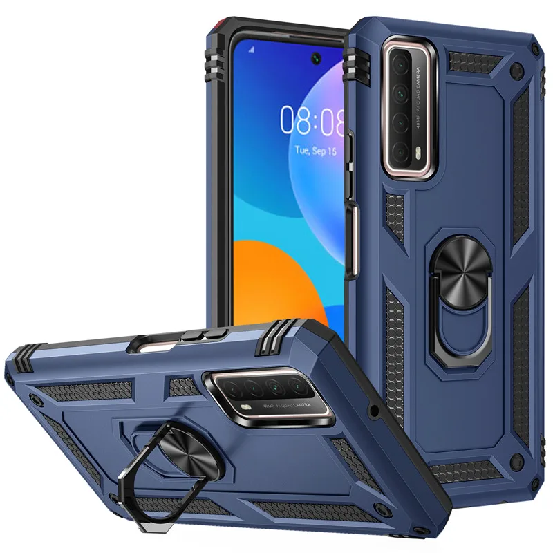 Blaugrün RuiPower Kompatibel für Huawei P Smart 2019/ Honor 10 Lite Hülle Premium Leder PU Handyhülle Flip Case Wallet Lederhülle Klapphülle Klappbar Silikon Schutzhülle für Huawei P Smart 2019