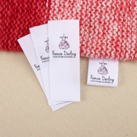 fold cotton fabric sewing labels gift for knitters mothers day gift handmade gift personalized brand fold tag md1016
