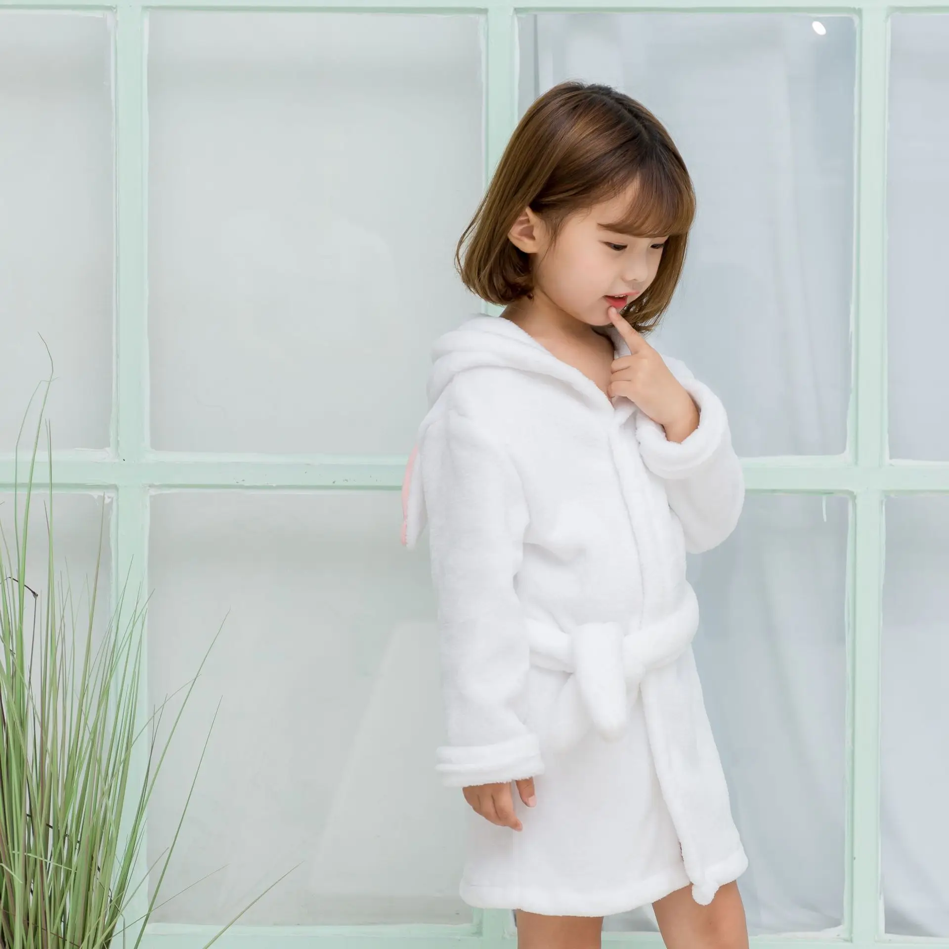 Корейский детский банный халат фланелевые пижамы домашняя одежда