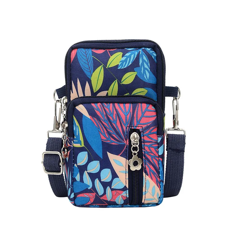 

Women Mini Crossbody Bag Diagonal Shoulder Mobile Phone Bag Sports Outdoor Lady Arm Bag Leisure Nylon Bag 9 x 6 x 17cm