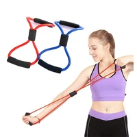 2020 yoga resistance bands elastic band sports exercise puller 8 shaped chest expander body building home gym fitness equipment