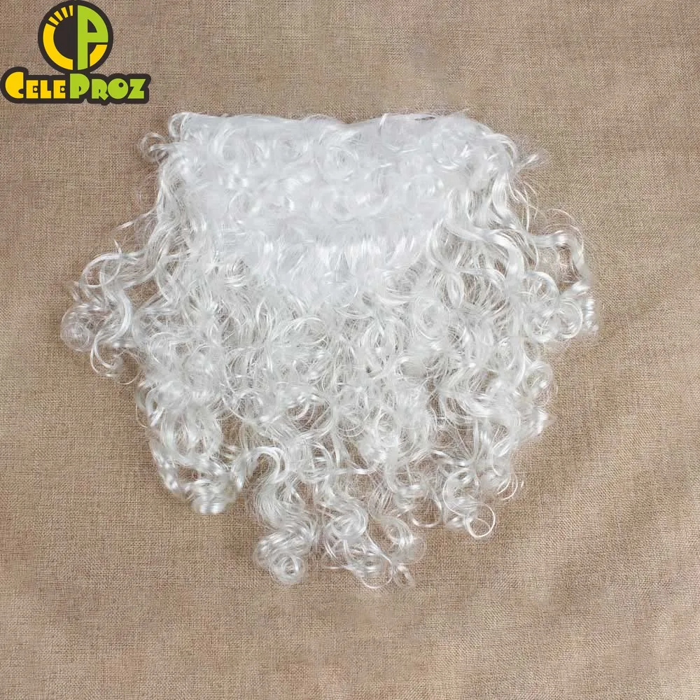 Костюм Санта-Клауса для взрослых белая шапка бороды наряд родителей праздничные